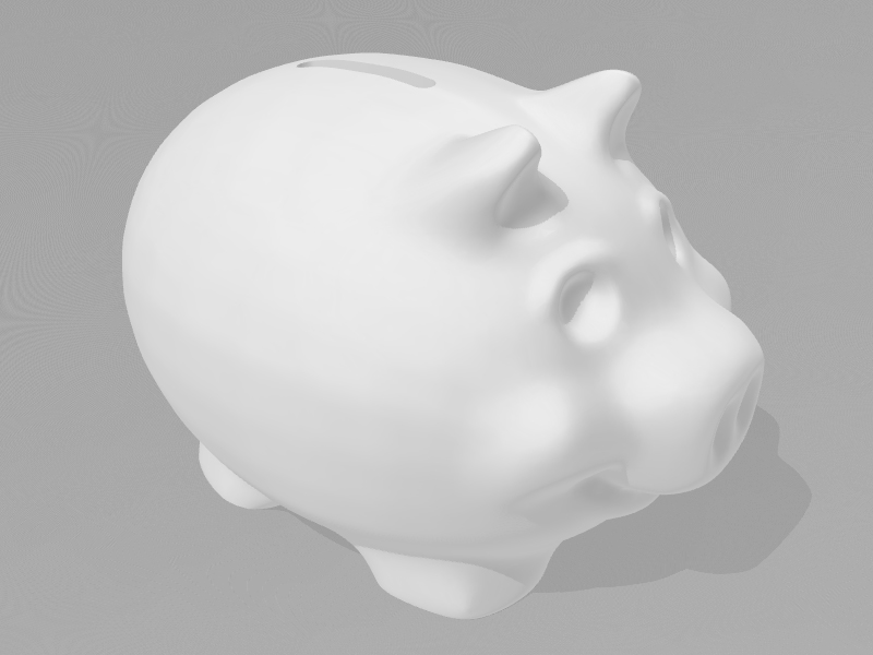 小猪存钱罐3D打印模型免费STL文件下载-深圳市博易特智能科技有限公司