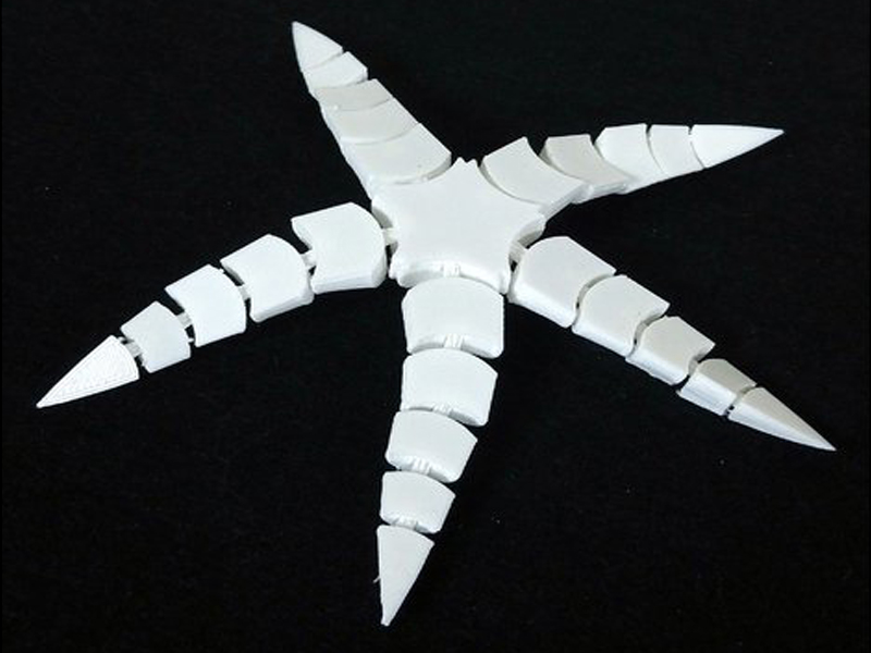 柔性海星3D打印模型免费STL文件下载-深圳市博易特智能科技有限公司
