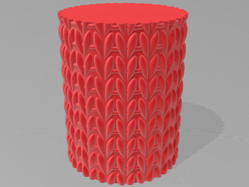 针织笔筒3D打印模型免费STL文件下载-深圳市博易特智能科技有限公司