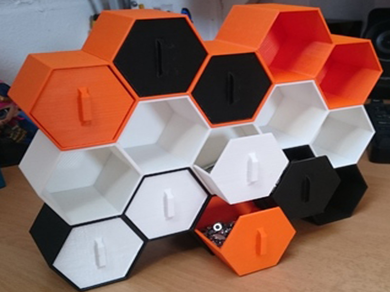 可堆叠六边形存储3D打印模型免费STL文件下载-深圳市博易特智能科技有限公司
