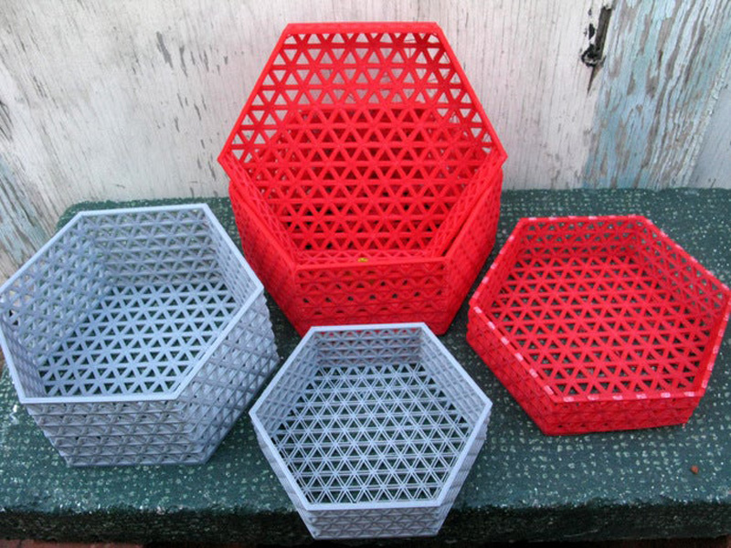 三角形组成的容器3D打印模型免费STL文件下载-深圳市博易特智能科技有限公司