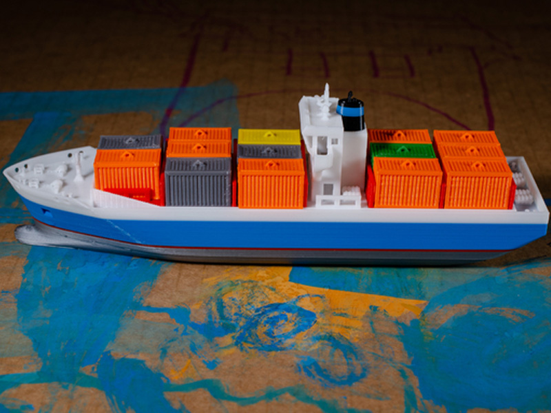 Maersk货轮3D打印模型免费STL文件下载-深圳市博易特智能科技有限公司