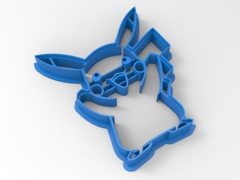 皮卡丘饼干模子3D打印模型免费STL文件下载-深圳市博易特智能科技有限公司