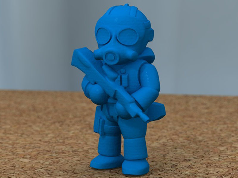 持枪士兵3D打印模型免费STL文件下载-深圳市博易特智能科技有限公司