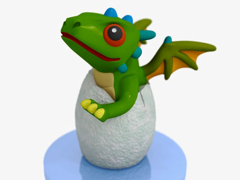 可爱的孵化龙3D打印模型免费STL文件下载-深圳市博易特智能科技有限公司