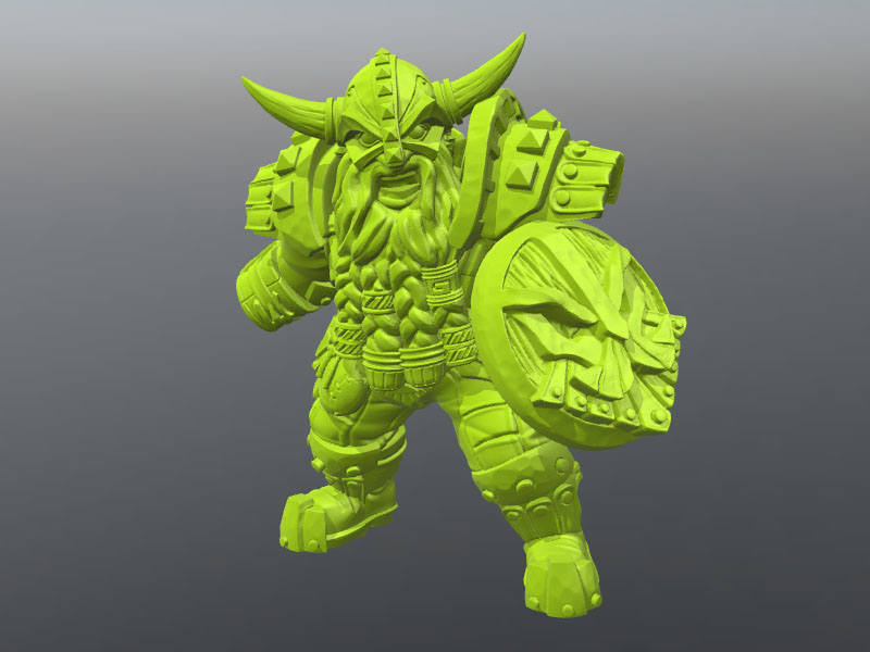 矮人防御者3D打印模型免费STL文件下载-深圳市博易特智能科技有限公司