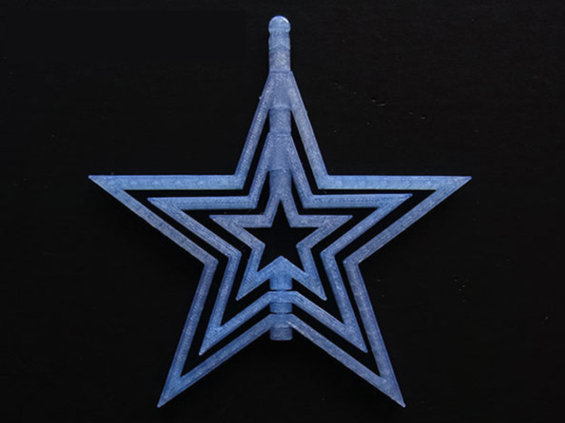 旋转圣诞星3D打印模型免费STL文件下载-深圳市博易特智能科技有限公司