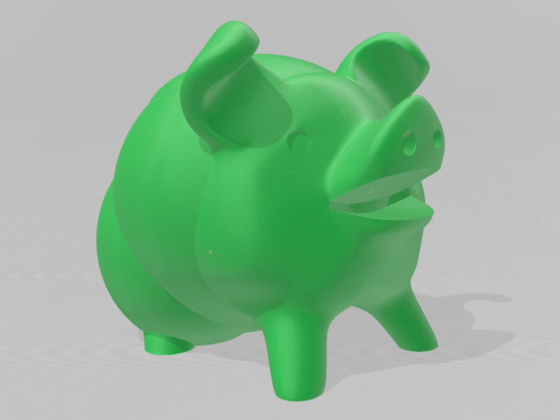 可爱的猪3D打印模型免费STL文件下载-深圳市博易特智能科技有限公司