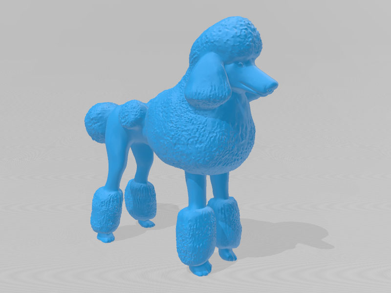 鬈毛狗3D打印模型免费STL文件下载-深圳市博易特智能科技有限公司