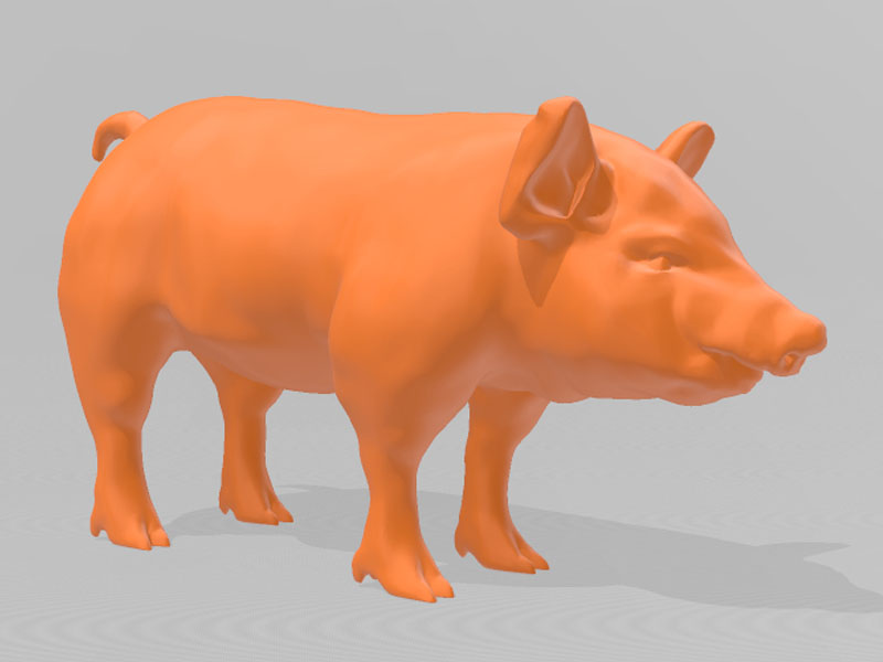 猪3D打印模型免费STL文件下载-深圳市博易特智能科技有限公司