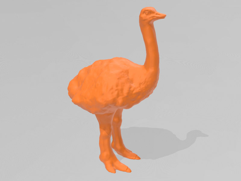 鸵鸟3D打印模型免费STL文件下载-深圳市博易特智能科技有限公司