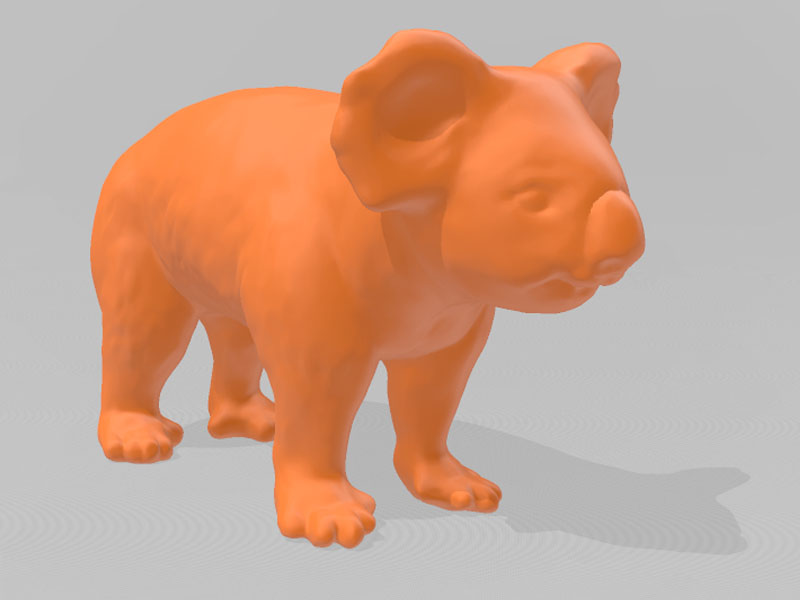 考拉3D打印模型免费STL文件下载-深圳市博易特智能科技有限公司