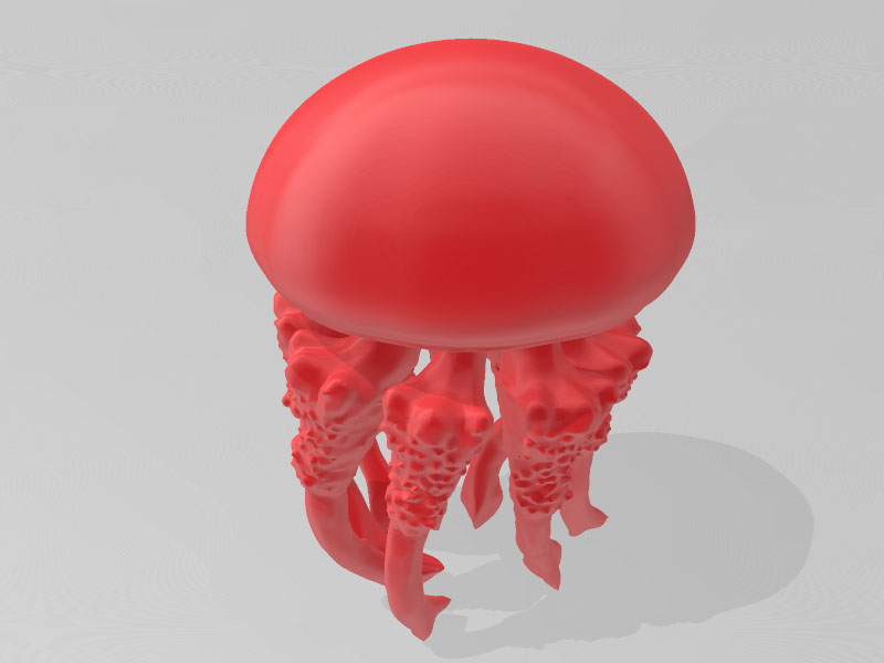 水母3D打印模型免费STL文件下载-深圳市博易特智能科技有限公司