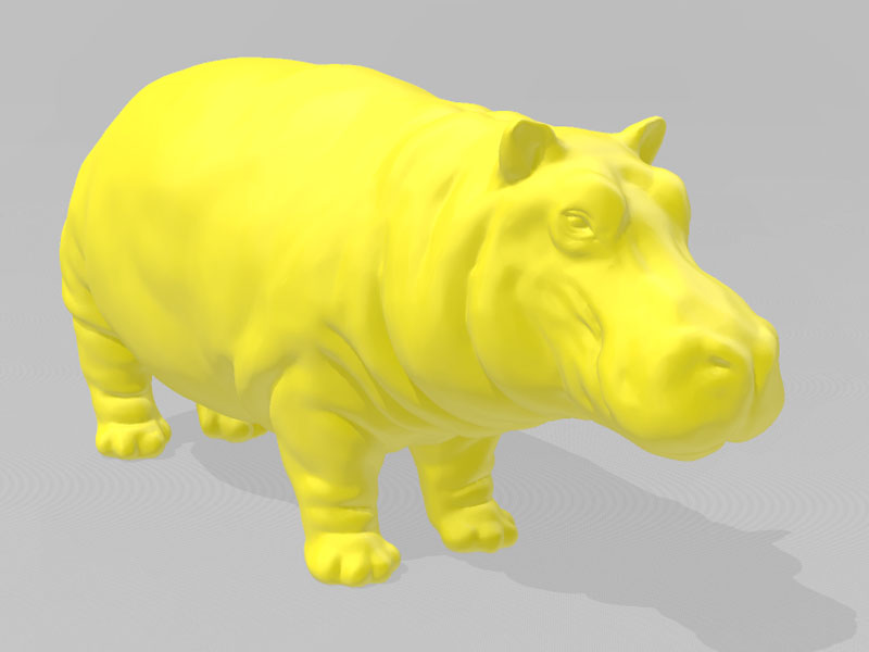 河马3D打印模型免费STL文件下载-深圳市博易特智能科技有限公司