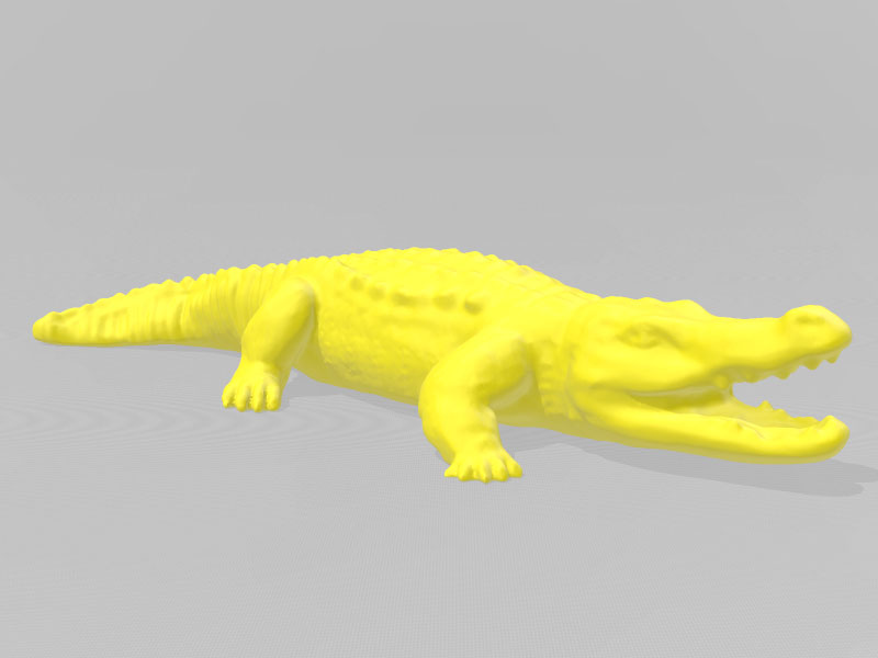 鳄鱼3D打印模型免费STL文件下载-深圳市博易特智能科技有限公司