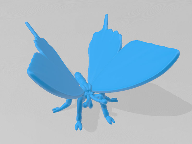 蝴蝶3D打印模型免费STL文件下载-深圳市博易特智能科技有限公司