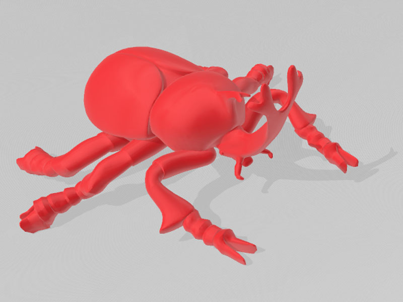甲虫3D打印模型免费STL文件下载-深圳市博易特智能科技有限公司