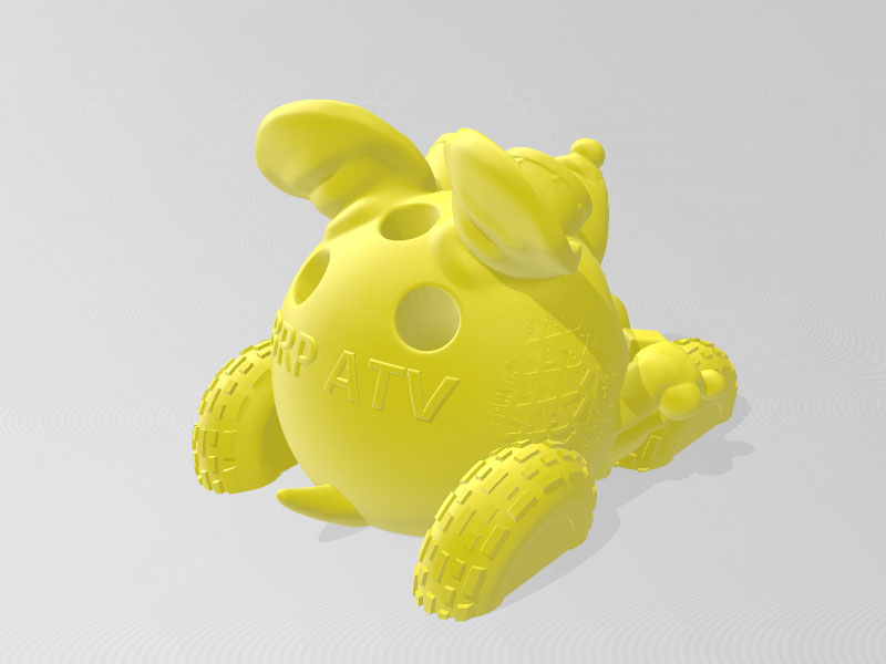 敞篷车老鼠笔筒3D打印模型免费STL文件下载-深圳市博易特智能科技有限公司