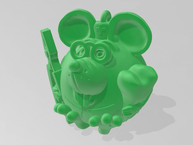 牙医老鼠3D打印模型免费STL文件下载-深圳市博易特智能科技有限公司