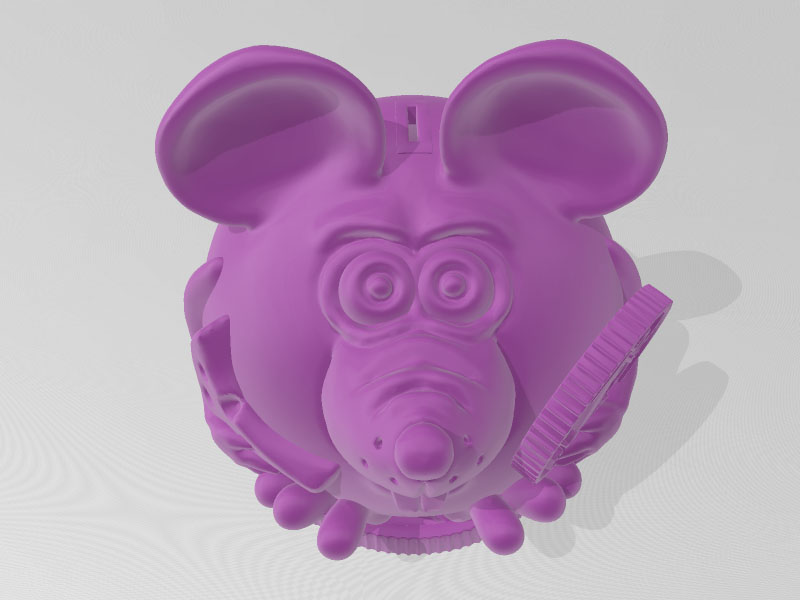 老鼠储钱罐3D打印模型免费STL文件下载-深圳市博易特智能科技有限公司
