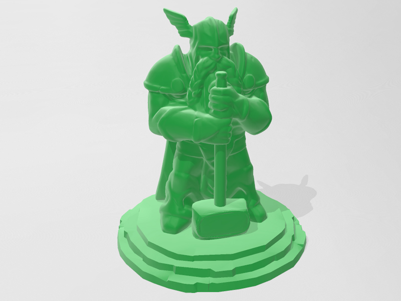 矮人雕像3D打印模型免费STL文件下载-深圳市博易特智能科技有限公司