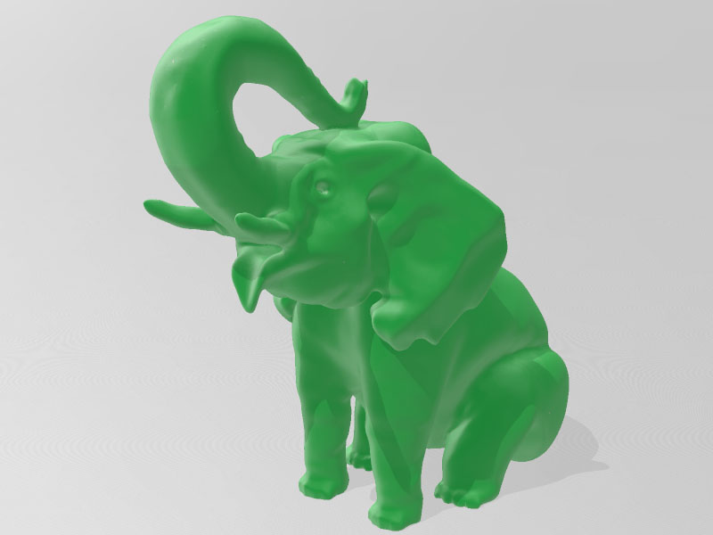坐着的大象3D打印模型免费STL文件下载-深圳市博易特智能科技有限公司