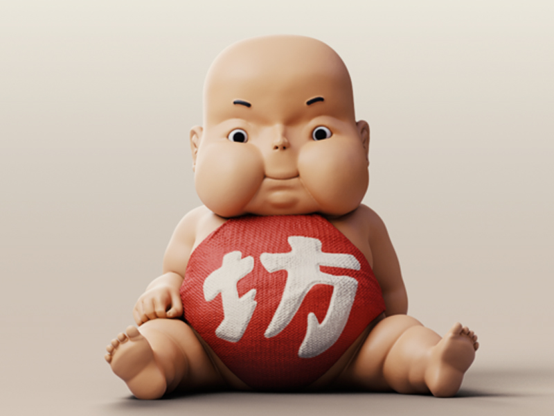坊宝宝（千与千寻）3D打印模型免费STL文件下载-深圳市博易特智能科技有限公司