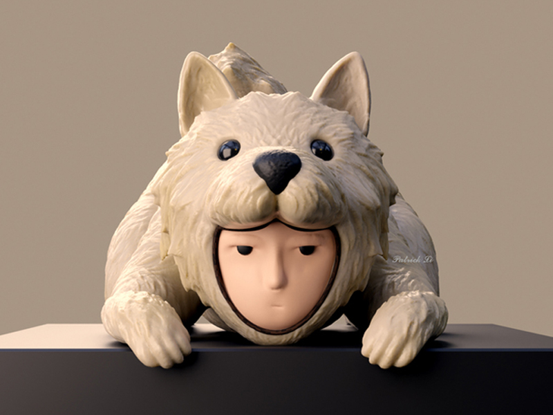 警犬侠(一拳超人)3D打印模型免费STL文件下载-深圳市博易特智能科技有限公司