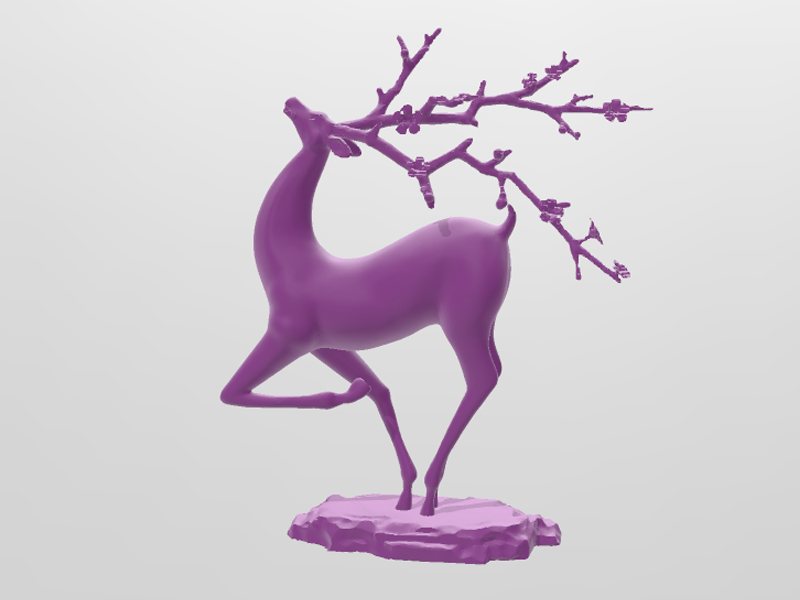 奔跑的梅花鹿3D打印模型免费文件下载-深圳市博易特智能科技有限公司