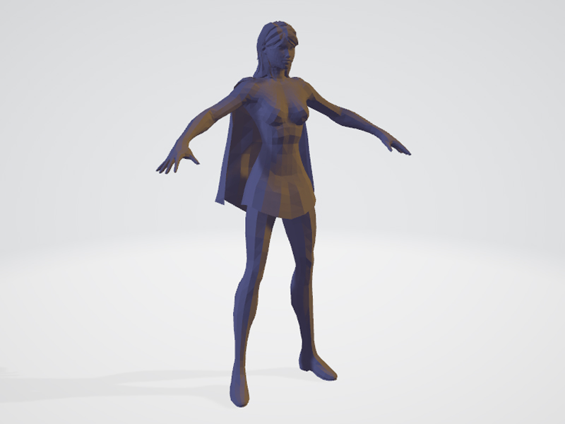 女超人3D打印模型免费STL文件下载-深圳市博易特智能科技有限公司