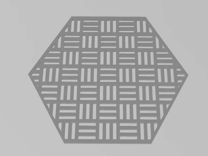 六边形盒盖/杯垫-方形面板3D打印模型免费STL文件下载-深圳市博易特智能科技有限公司