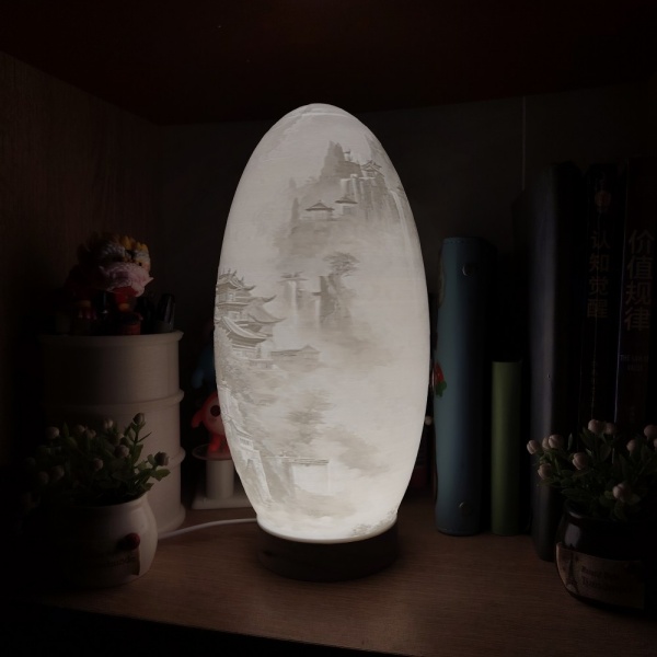 AI设计+3D打印创意灯饰系列 | 古风/图腾/极简风格 | 免费STL文件下载 | 实物实拍